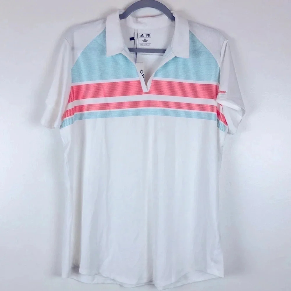Adidas Golf Performance Short Sleeves Top‎ Size XL NWT